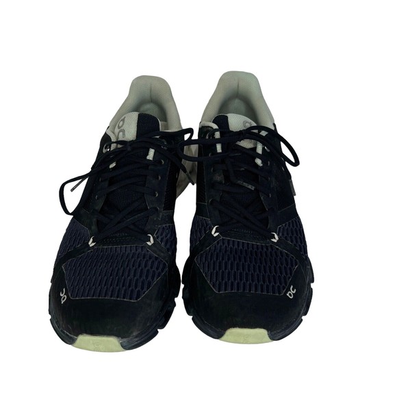 ON Cloudflyer Womens Size 9 Running Shoes Black White Mint Green - Picture 2 of 12